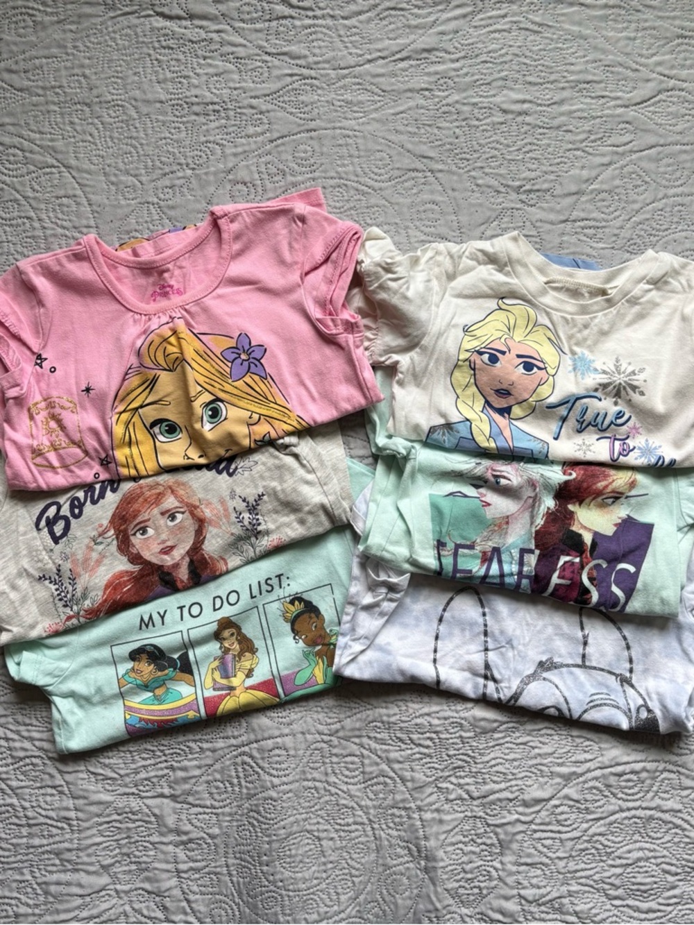 Girls Disney T-Shirt Bundle